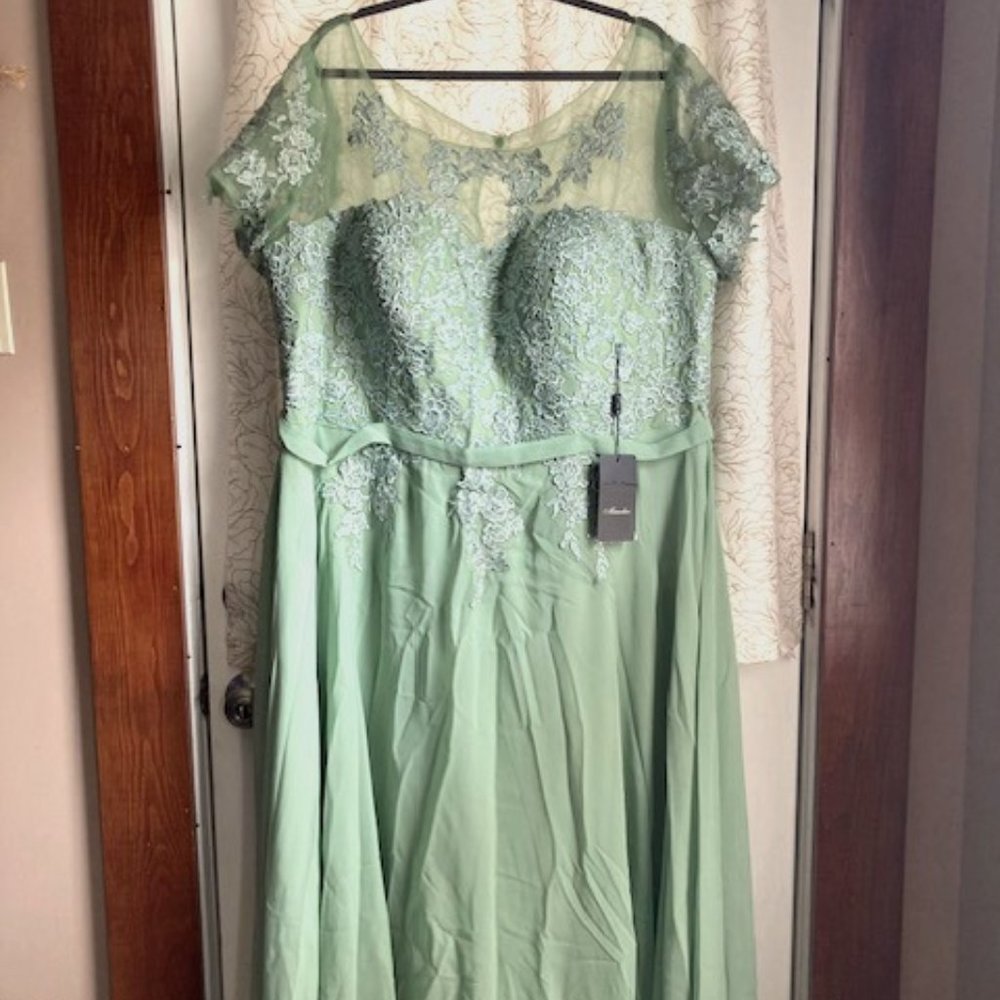 Sage dress- bridesmaid/wedding guest semi-formal